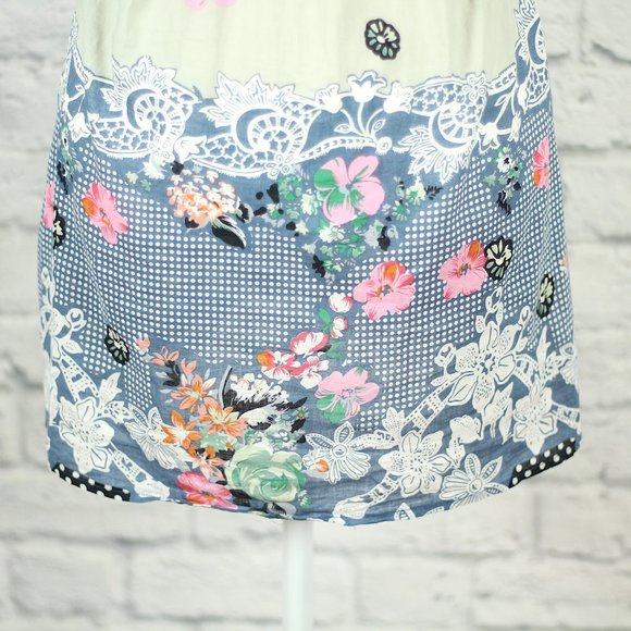 🔥 Twenty One Edgy Floral Rocker Chic Short Dress - Picture 7 of 10